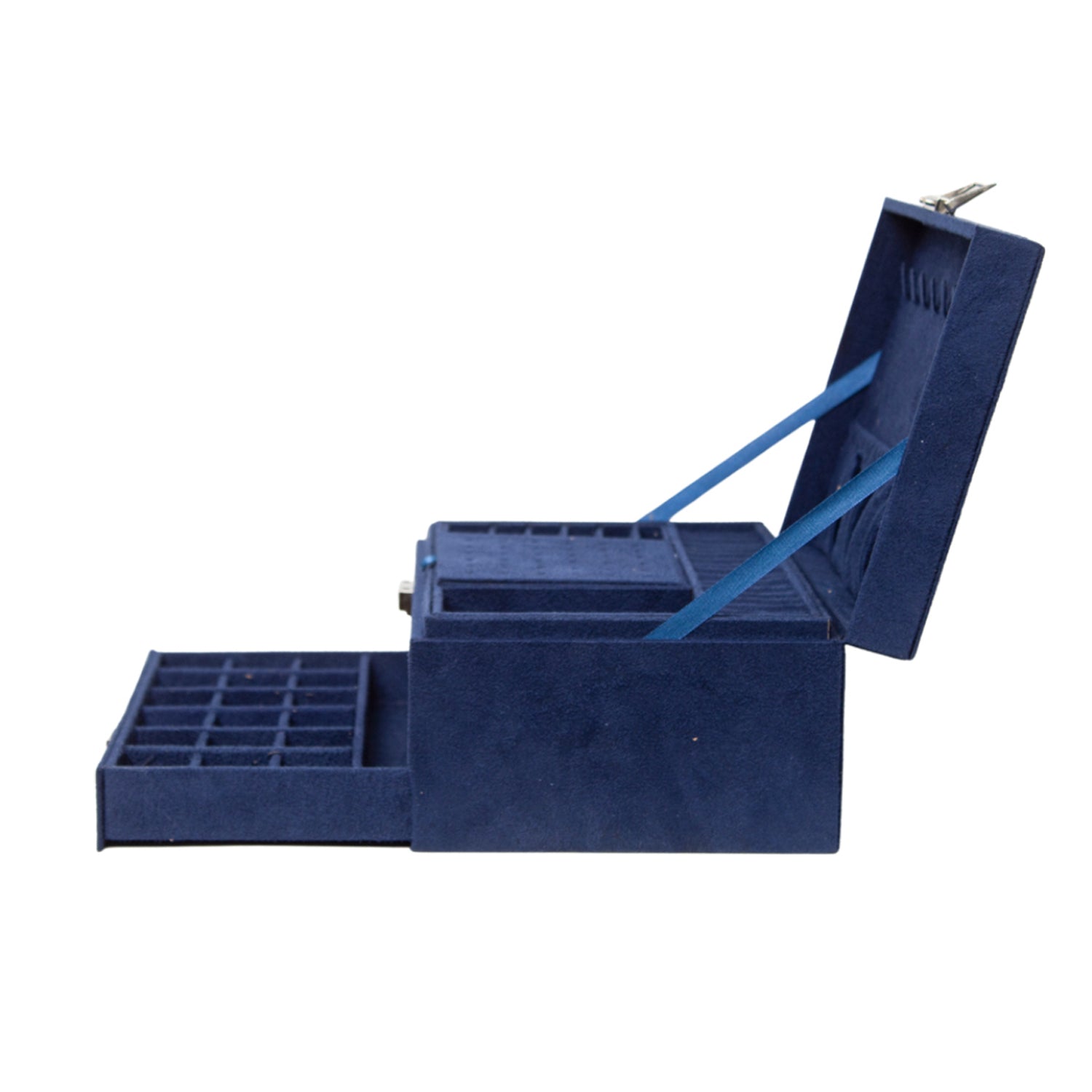 Velvet Blue Jewelry Storage Organizer