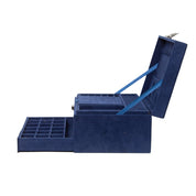 Velvet Blue Jewelry Storage Organizer