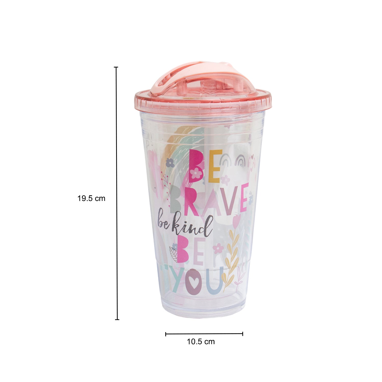 Travel Sipper Cups -Pink, 450ml