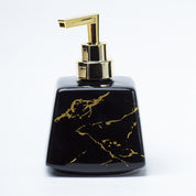 Black Ceramic Soap Dispenser - Stone Finish, Bath Accessories