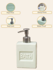 Green Ceramic Liquid Soap Dispenser - Plain, Bath Accessories - MARKET99