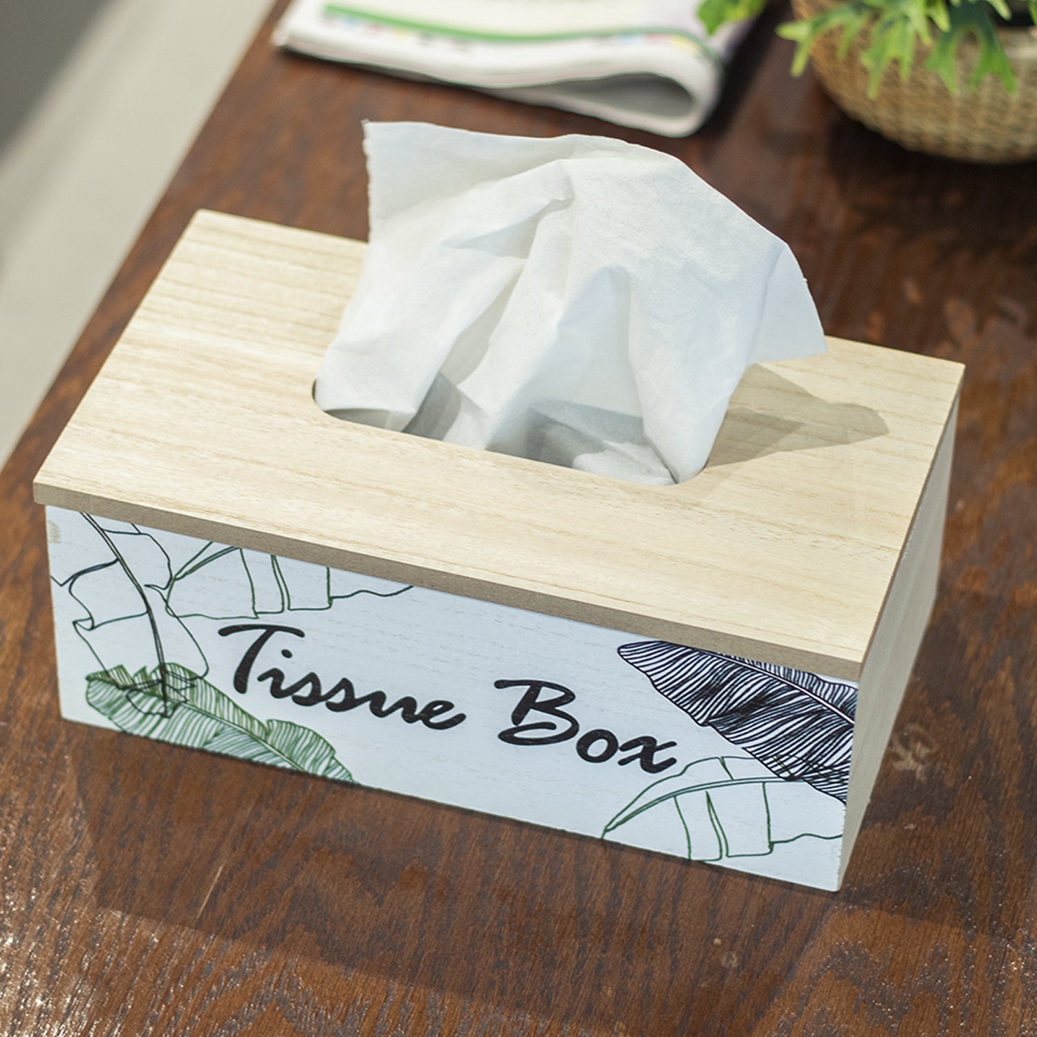 Exquisite Beige Tissue Holder Box
