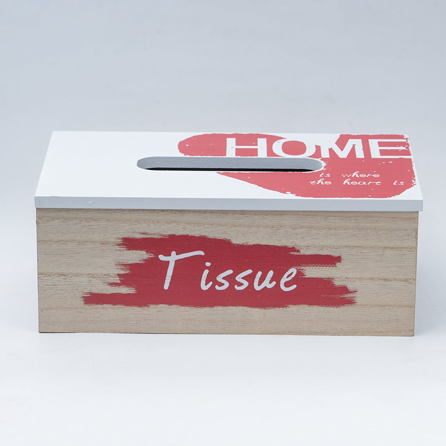 Exquisite White & Red Tissue Holder Box For Home