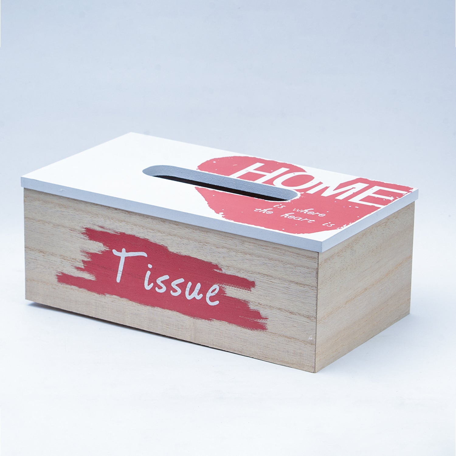 Exquisite White & Red Tissue Holder Box For Home