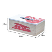 Exquisite White & Red Tissue Holder Box For Home