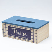 Exquisite Blue Tissue Holder Box For Home