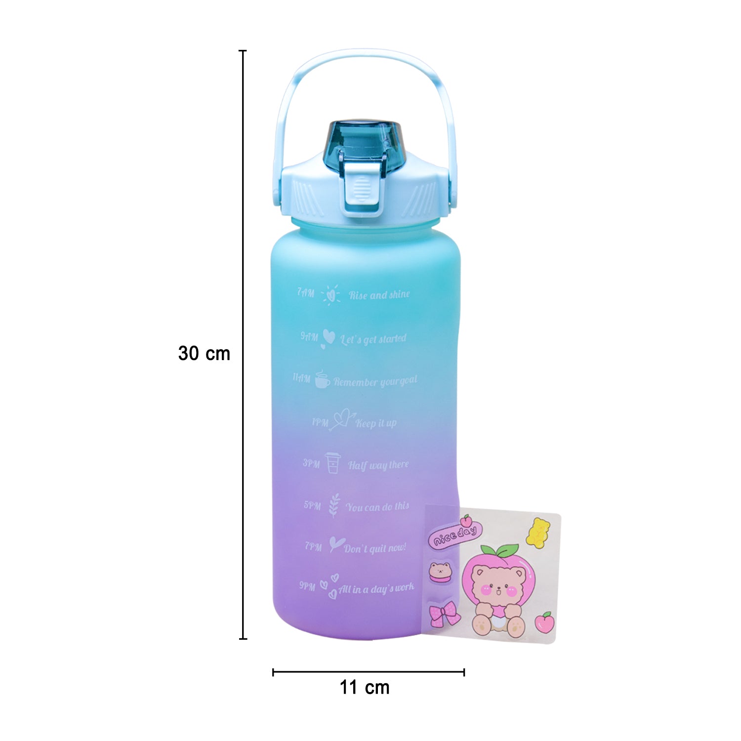 Gradiant Prints Plastic Water Storage Bottle 2000mL