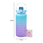Gradiant Prints Plastic Water Storage Bottle 2000mL