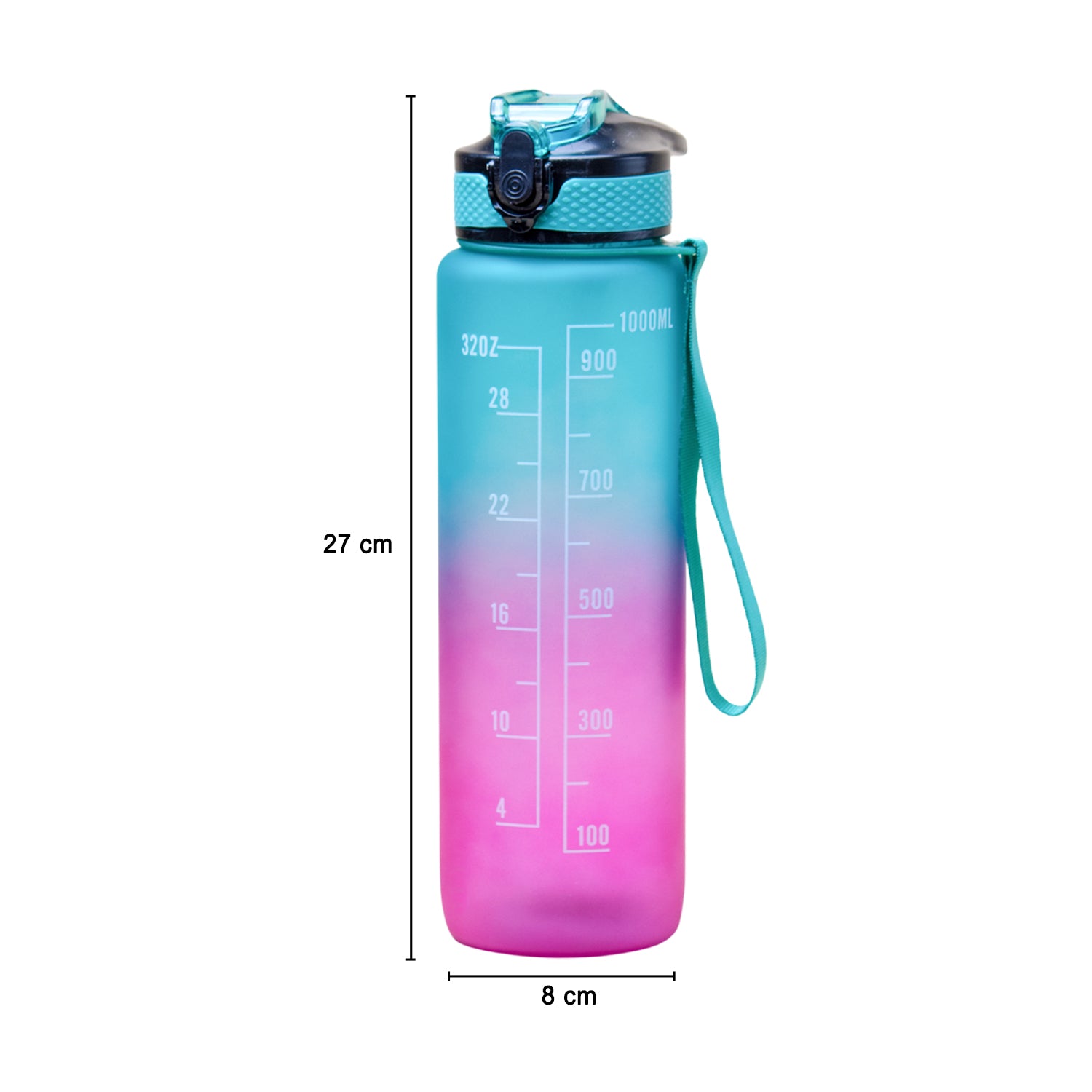 Gradiant Prints Plastic Water Bottle 1000mL