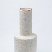 Stylish Flower Holder Vase - Off White, Stone Finish