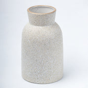 Stylish Flower Holder 'GOURD' Vase - Off White, Stone Finish