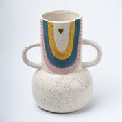 Multicolor Ceramic Vase - Antique Design, Flower Holder
