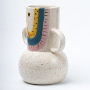 Multicolor Ceramic Vase - Antique Design, Flower Holder