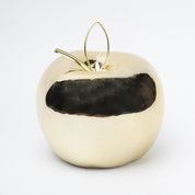 Ceramic Apple sculpture - Golden Décor Ornament