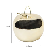 Ceramic Apple sculpture - Golden Décor Ornament