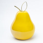 Ceramic Pear sculpture - Golden, Décor Ornament
