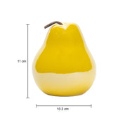 Ceramic Pear sculpture - Golden, Décor Ornament