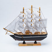 White Wooden Marine Nautical Sailing Boat Ship Ornament