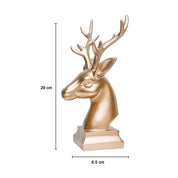 Decorative Deer Statue - 15CM | Deer Sculpture Decor Object White 15CM
