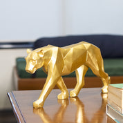 Decorative Golden Leopard Statue Home & Office Décor 33CM
