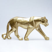Decorative Golden Leopard Statue Home & Office Décor 33CM