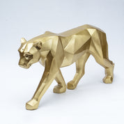 Decorative Golden Leopard Statue Home & Office Décor 33CM