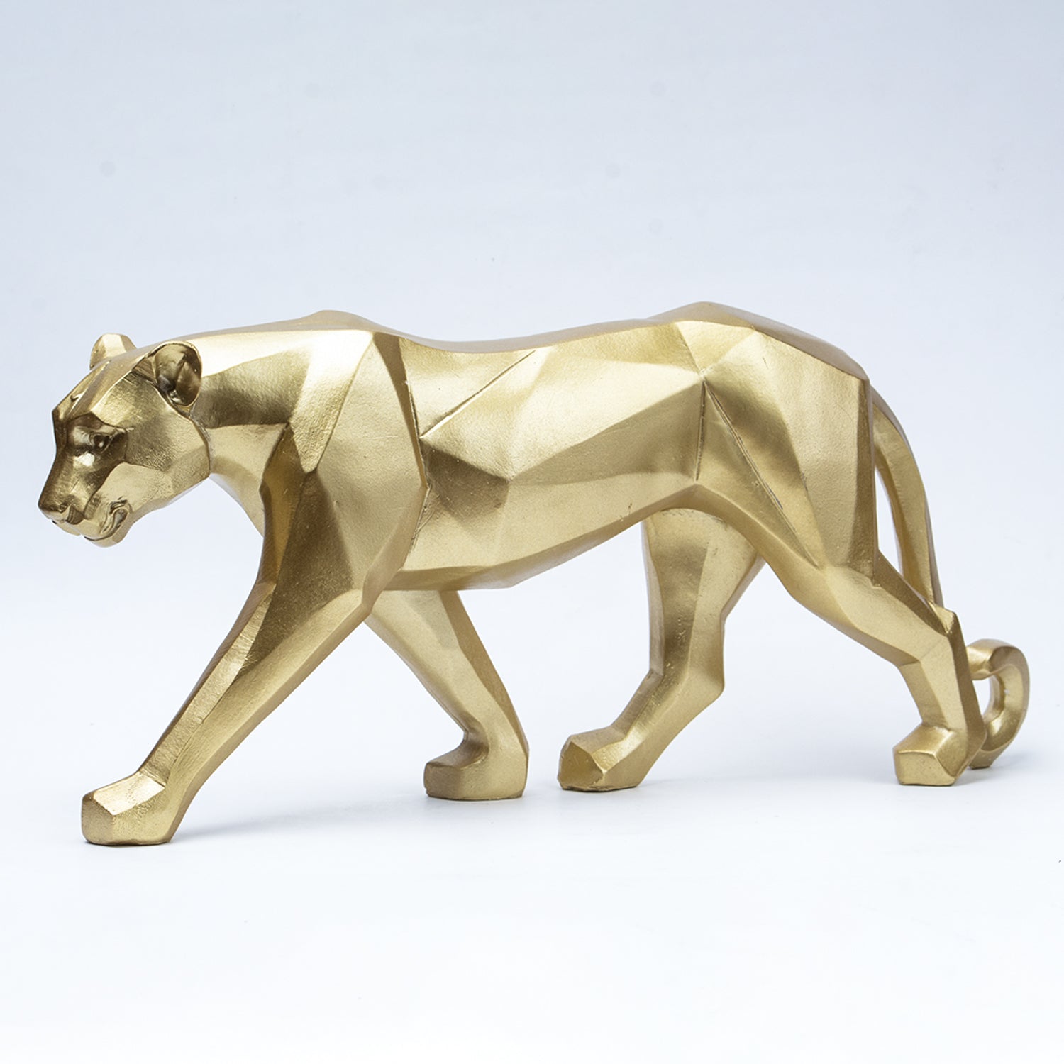 Decorative Golden Leopard Statue Home & Office Décor 33CM