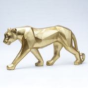 Decorative Golden Leopard Statue Home & Office Décor 33CM