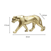 Decorative Golden Leopard Statue Home & Office Décor 33CM