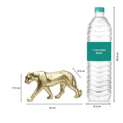 Decorative Golden Leopard Statue Home & Office Décor 33CM