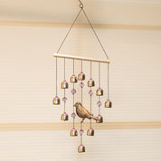 Unique Silver Decorative Wind Chime For Home - 18 X 2 X 48 Cm