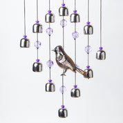 Unique Silver Decorative Wind Chime For Home - 18 X 2 X 48 Cm