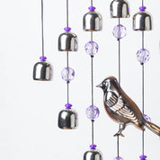 Unique Silver Decorative Wind Chime For Home - 18 X 2 X 48 Cm