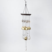 Unique Golden Decorative Wind Chime For Home - 11.5 X 11.5 X 55 Cm