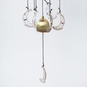 Unique Golden Decorative Wind Chime For Home - 11.5 X 11.5 X 55 Cm