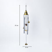 Unique Copper Decorative Wind Chime For Home - 7 X 7 X 53.5 Cm