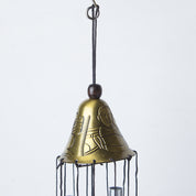 Unique Silver & Copper Decorative Wind Chime For Home - 7 X 7 X 53.5 Cm