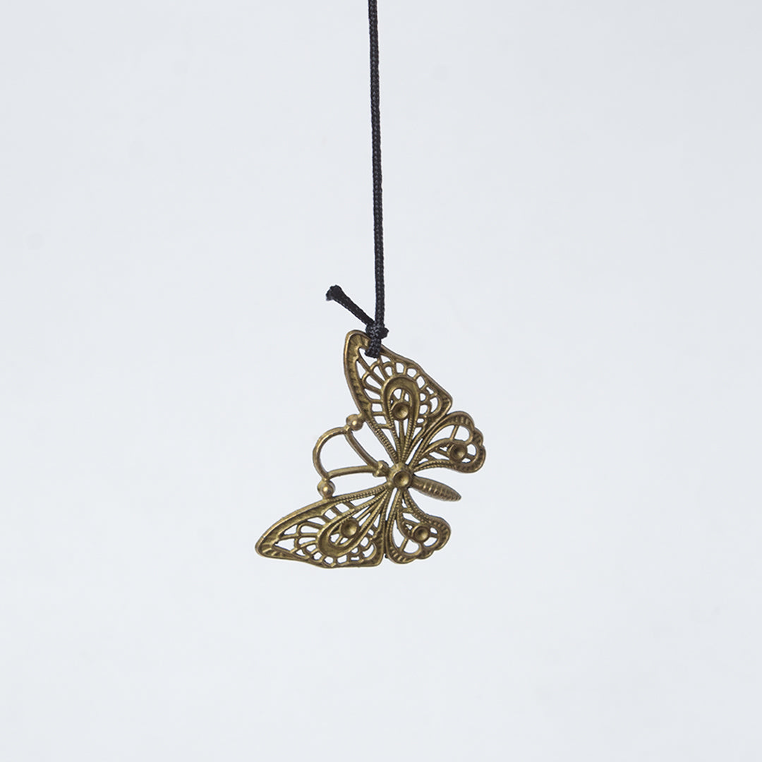 Unique Silver & Copper Decorative Wind Chime For Home - 7 X 7 X 53.5 Cm