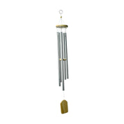 Unique Silver Decorative Wind Chime For Home - 8.5 X 8.5 X 78 Cm
