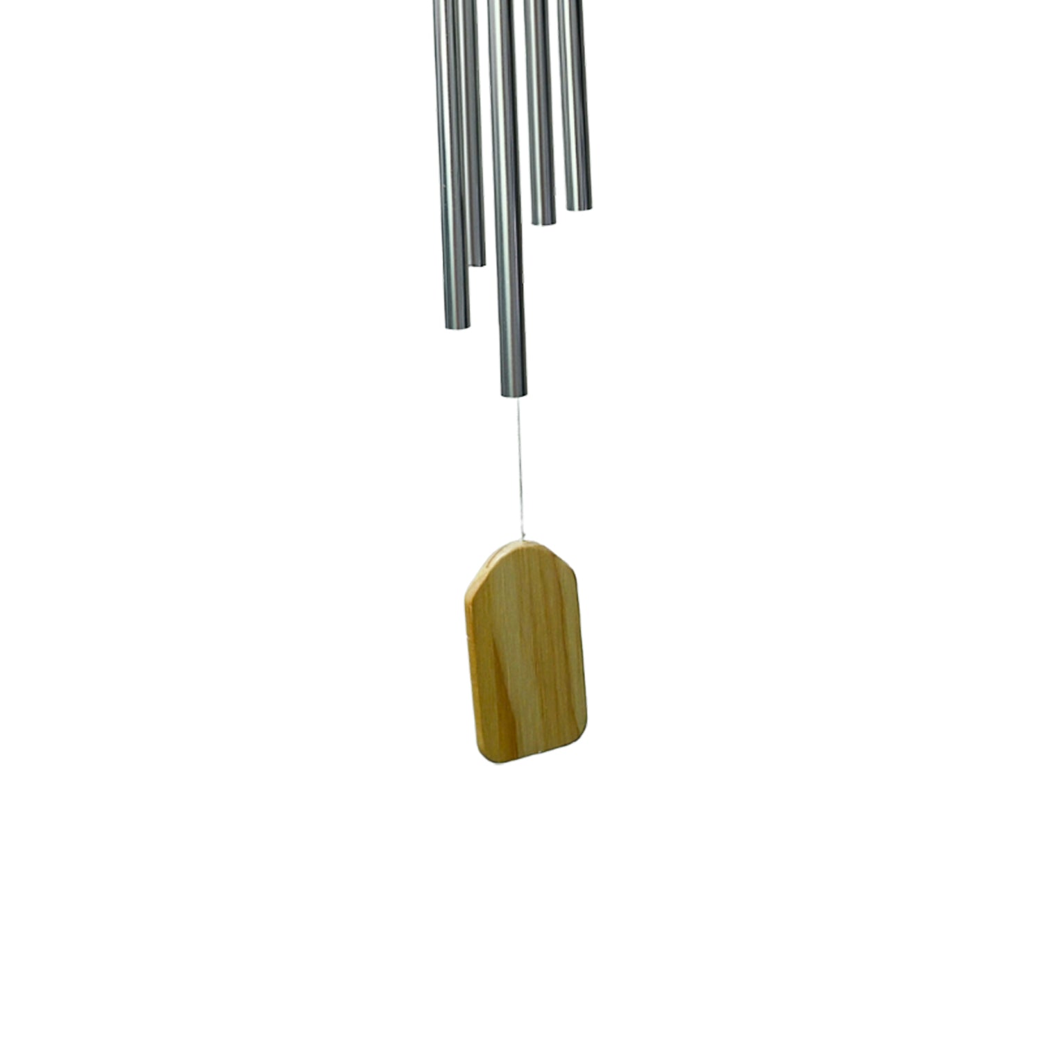 Unique Silver Decorative Wind Chime For Home - 8.5 X 8.5 X 78 Cm