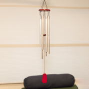 Unique Silver Decorative Wind Chime For Home - 10 X 10 X 76 Cm