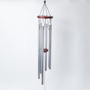 Unique Silver Decorative Wind Chime For Home - 10 X 10 X 76 Cm