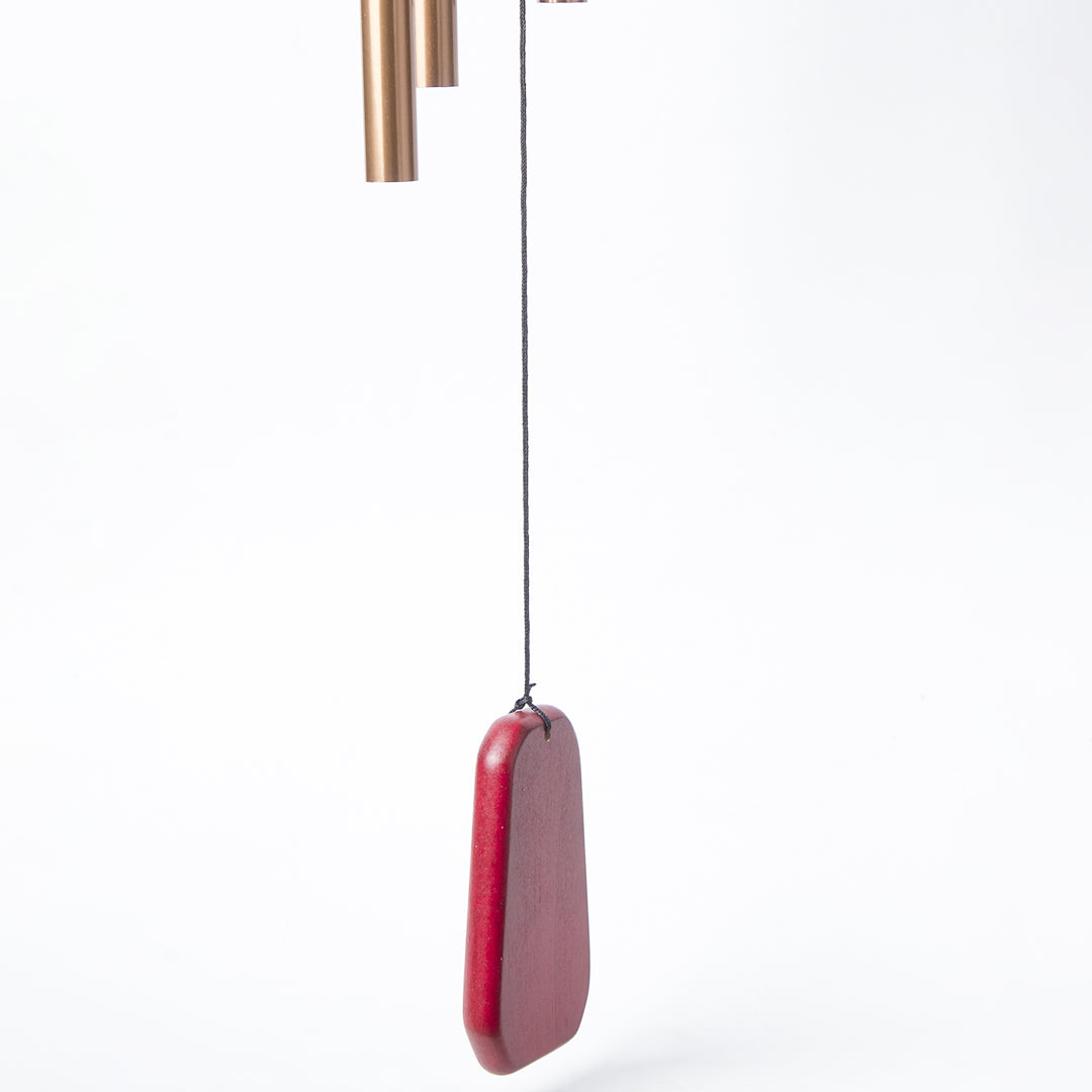 Unique Golden Decorative Wind Chime For Home - 9.5 X 9.5 X 64 Cm