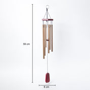 Unique Golden Decorative Wind Chime For Home - 9.5 X 9.5 X 64 Cm