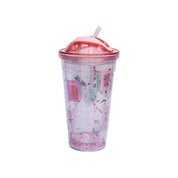 Reuseable Tumbler Sipper Cup - Pink, 450mL