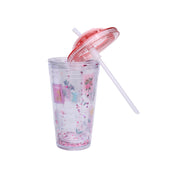 Reuseable Tumbler Sipper Cup - Pink, 450mL