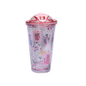 Reuseable Tumbler Sipper Cup - Pink, 450mL