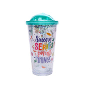 Reuseable Tumbler Sipper Cup - Blue, 450mL