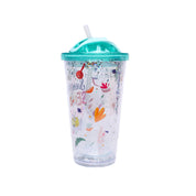 Reuseable Tumbler Sipper Cup - Blue, 450mL