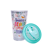 Reuseable Tumbler Sipper Cup - Blue, 450mL